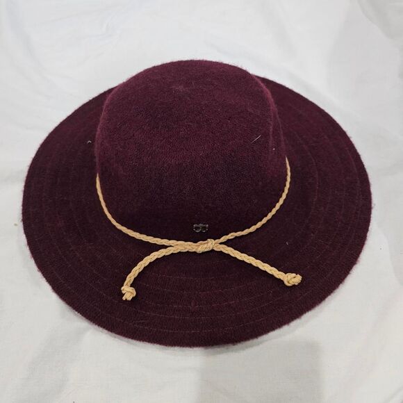 Callahan Accessories - Callahan Burgundy Gothic 80s 90s wool blend hat